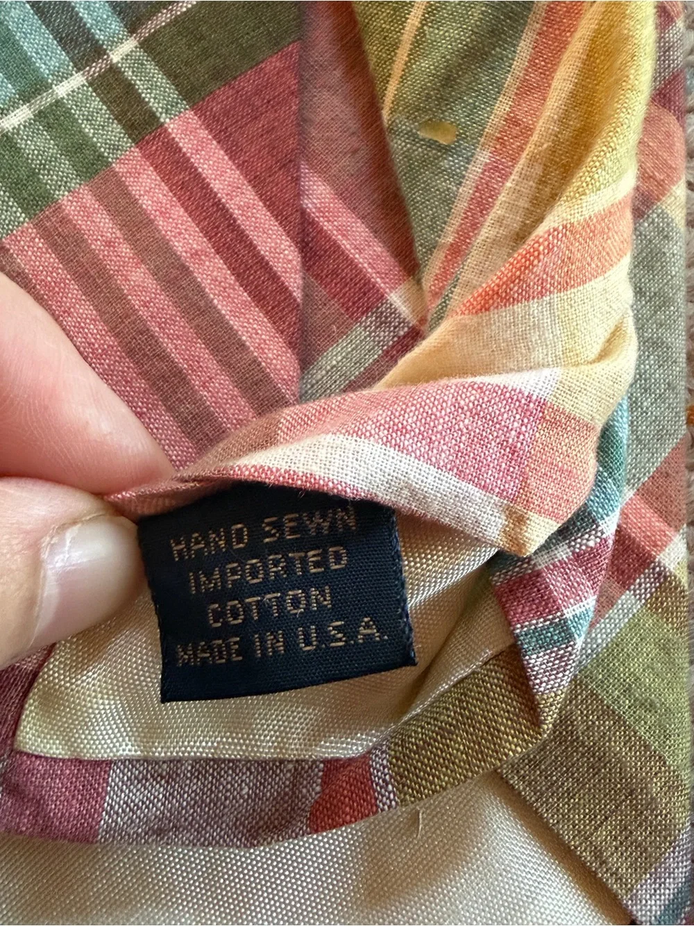 Jos A. Banks Set of Two Vintage Madras Ties Like New
